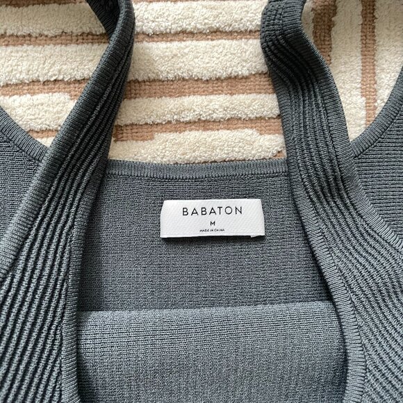 Babaton - Sculpt Knit Squareneck Tank - Grey - Medium - Picture 4 of 5